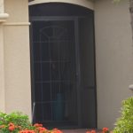 Front entryway aluminum screen repair in Naples Florida by Aluminum Master